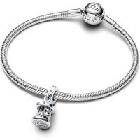 Moments793586 C01 Brecloque Carrousel Rotary y cristales plateados Compatible Moments Pulseras, Rot, Plata de Ley, Artificial - details 1