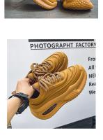 Zapatos deportivos informales con colchón de aire para hombre, zapatos de algodón con aislamiento grueso y felpa y suela aumentada - details 18