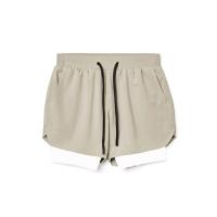 Pantalones cortos deportivos 2 en 1 para hombre, ropa deportiva de doble cubierta para correr, playa, gimnasio, entrenamiento - details 20