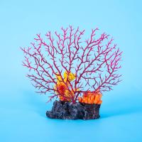 Adornos de resina para acuario, arrecife de Coral, artesanía colorida, paisaje de pecera, decoración, accesorios de plantas acuáticas artificiales simuladas - details 2