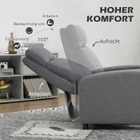 Silla de Relax Rebanable Manual Alta Comodidad en Sillón para Dormitorio y Oficina Carga de 150kg - details 3