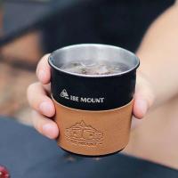 Taza de café de acero inoxidable, té, vino, picnic con tapa de taza, villa de camping ligera apilable al aire libre, 300ml/350ml - details 6
