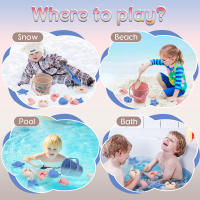 Set de Juguetes de Playa para Niños TYRY.HU Cubo de Silicona, Pala, Accesorios - details 12