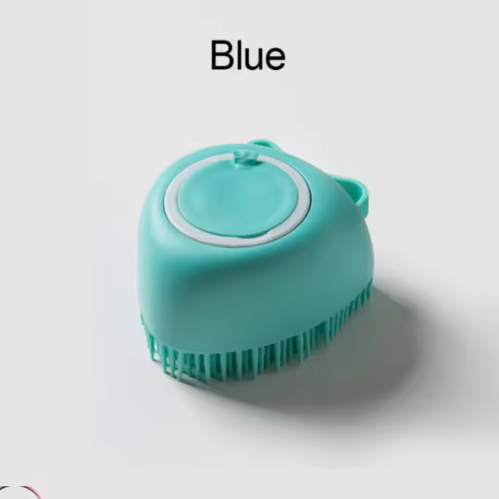 Cepillo de Baño para Mascotas Dispensador de Masaje y Champú de Silicona Suave Cepillo de Ducha para Perros de Forma Corazón Hecho en China Producto Beneficioso para Peluquería - 1