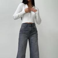 Jeans de Moda para Mujer Estilo Coreano 2025 Pantalones Rectos con Estampado de Leopardo - details 4