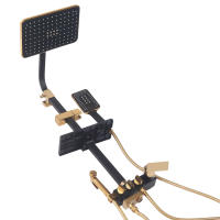 Moderno Ajustable Altura Grifo de Ducha de Cobre Juego de Cabezal de Lluvia para Baño con 3 Modos de Rociado Mejoras del Hogar Herramientas - details 10