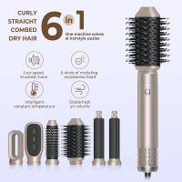 Peine de aire de calentamiento por succión automático Secador de pelo eléctrico multifuncional Plancha para rizar cinco en uno Plancha para el cabello - details 0