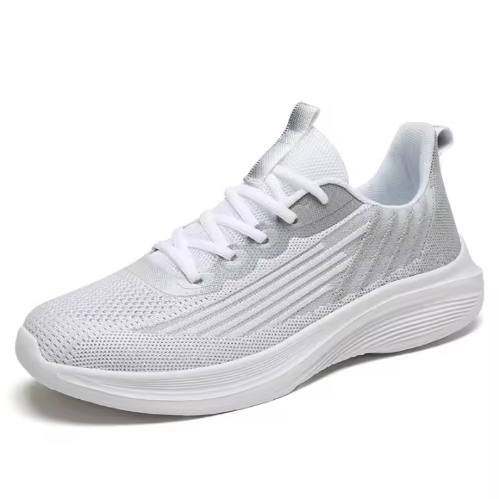Pareja de zapatos deportivos casuales amortiguados, zapatos para correr tejidos voladores, zapatos para hombres de malla ligera y transpirable para hombres, se venden en caliente - 1
