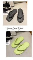 Chanclas planas Inspopulareva ultraligeras de verano para mujer, zapatos de playa dulces en colores caramelo, prendas de vestir enrolladas para niñas - details 15