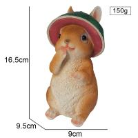 Decoración de resina con forma de ardilla, accesorios en miniatura para exteriores con imitación de animales, adornos para el jardín y el hogar - details 4