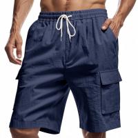 Pantalones cortos para hombre, pantalones deportivos de verano, moda para hombre, correr al aire libre, pantalones con cordón de secado rápido, pantalones cortos de entrenamiento con bolsillo grande para Fitness - details 4