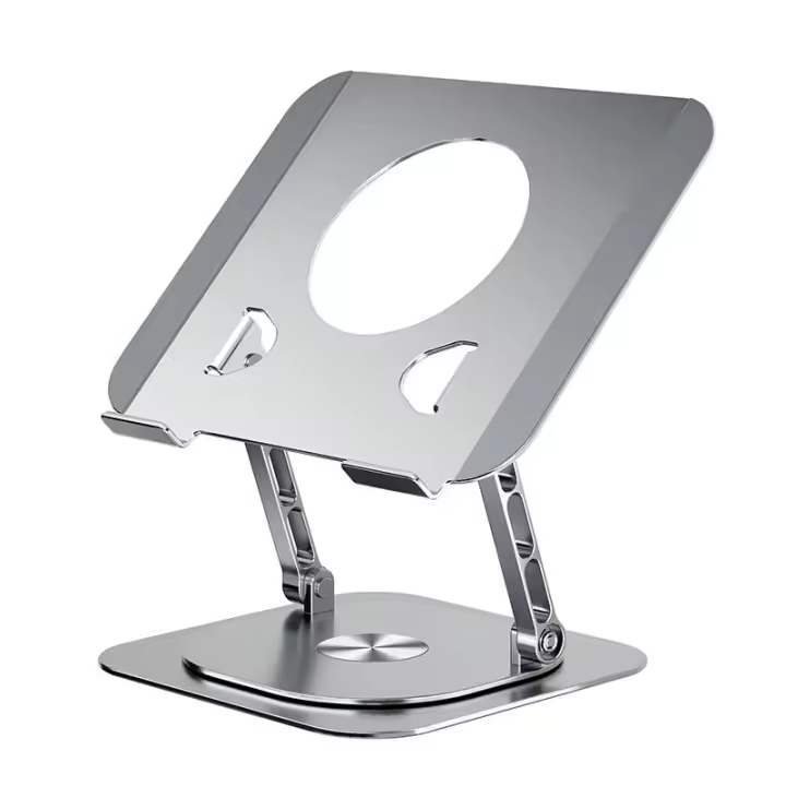 Soporte giratorio de elevación de altura plegable de escritorio de aleación de aluminio para computadora portátil - 1
