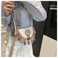 Bolsos Tejidos a Mano Nuevos Bolsos de Paja de Verano Estilo Étnico con Flecos - details 22