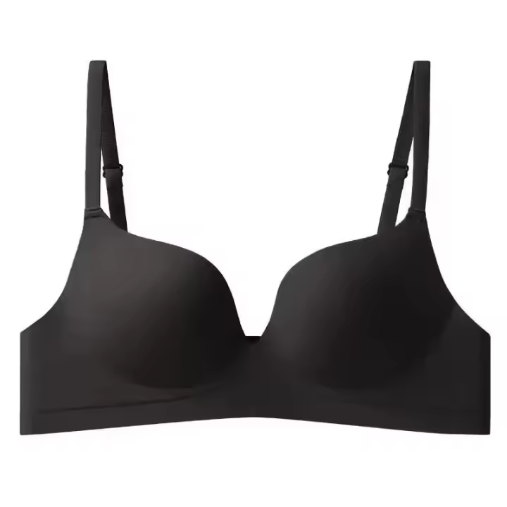 Lencería realzadora sin costuras para mujer, sujetador sólido de pecho pequeño, sin aros, grueso, cómodo, antiflacidez, Invisible - 1