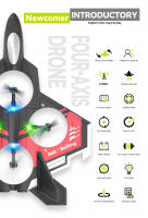 Avión teledirigido S98 de 2,4G con luces LED, planeador con Control remoto, modelo volador, juguetes de espuma EPP, Avión de despegue/aterrizaje con una tecla - details 1