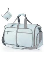 Bolso de viaje plegable para mujer, bolsa de lona de cuero PU grande, bolsa de viaje de negocios - details 7