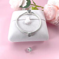 Cuentas de plata de ley 925 con diseño de galaxia, estrellas azules y en forma de corazón, compatibles con pulsera Original Pandora, cuentas, regalo de joyería para mujer - details 8