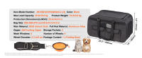 SucceBuy Transportín para gatos con ruedas, asa telescópica y correa para el hombro, transportín para perros para mascotas de hasta 35 libras, incluye 1 cuenco plegable, negro - details 5