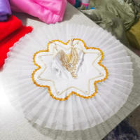 Falda de tutú de Ballet rosa, vestido de Ballet, disfraz de Lago de cisne para niños, ropa de danza del vientre, escenario profesional - details 3