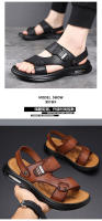 Sandalias de hombre, zapatos de playa de piel de vaca de primera capa, sandalias de cuero de moda casual para hombre, extra grandes - details 13