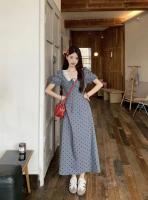 Vestido de Encaje de Alta Gama con Mangas Cortas Estilo Hepburn para Mujeres - details 10