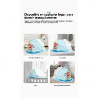 Cuna mosquitera niños plegable bebé mosquitera cubierta yurta sin fondo libre instalación antimosquitos cubierta - details 9