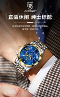 Reloj multifuncional de marca suiza para hombre nuevo reloj de cuarzo de moda a prueba de agua - details 14