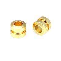 Gran Espaciador de Cilindro de Latón Dorado de 18K Accesorios para Hacer Pulseras - details 23