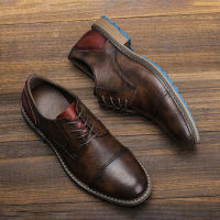 Zapatos casuales de negocios tendencia retro zapatos de cuero de gran tamaño - details 35