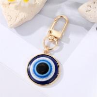 Llavero delicado de resina con forma de estrella y ojo de demonio, colgante de aleación con goteo de aceite, colgante de ojo azul turco, colgantes para bolso, estilo popular, regalos para el Día del Padre - details 3