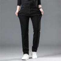 Jeans Clásicos de Denim Estretch Ajuste Regular Cómodo Ropa de Negocios Casual para Hombres en Otoño - details 3
