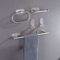 Elegante Juego de Anillos de Toalla de Acero Inoxidable de 4 Piezas Resistente a la Oxidación, Carga Máxima 10kg, Montaje en la Pared - details 1