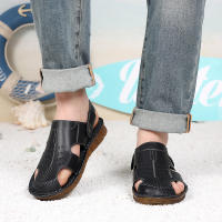 Nuevos Sandalias de Hombre de Cuero de Vaca de Primera Capa Zapatos de Playa Casuales para Exteriores Transpirables - details 3