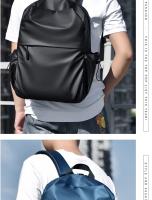 Mochila de ordenador impermeable con cremallera, mochila de viaje Simple, gran capacidad, moda - details 6