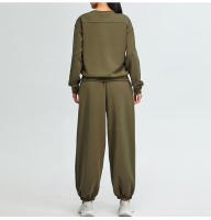 Otoño Invierno nuevos pantalones deportivos de cintura alta Modal suave Jogger correr entrenamiento suelto Casual Fitness pantalones largos - details 37