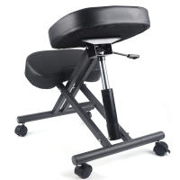 Silla neumática ergonómica para arrodillarse, taburete ajustable para corrección de postura con cuatro ruedas fáciles de enrollar, soporta hasta 250 libras - details 2