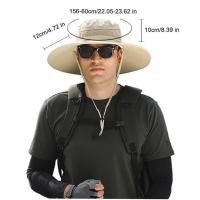 2 ventilador Solar sombrero para el sol con ventilador Solar impermeable transpirable ala ancha sombrero para el sol protección solar recarga USB sombrero de cubo para el sol Camping - details 0