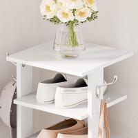Zapatero, Estante Zapatero, Estantería para Zapatos, Mueble Zapatero de 8 Niveles, con 2 Ganchos, 50 x 28 x 113 cm, para Entrada, Dormitorio, Ahorra Espacio, Blanco - details 31