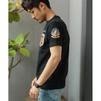 WW2 Top Gun cuello redondo militar Fuerza Aérea piloto parche mujer hombre camiseta WAPPEN insignias verano camiseta hombres 100% ropa informal de algodón - details 5