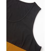 Chaleco de verano para hombre, informal, deportivo, de moda, para fitness, para correr, con bloques de color, sin mangas - details 34