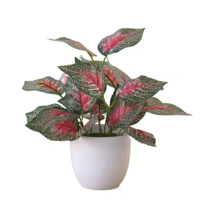 Plantas artificiales verdes bonsái para decoración del hogar, hierba de imitación realista en maceta, Scindapsus, suministros de fiesta, accesorios de fotografía - 1