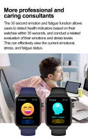 2024 Nuevo ECG+ PPG clase médica 1,96 inch, 360 * 360 AMOLED pantalla completa de HD toque Smart Watch azúcar en sangre, lípidos sanguíneos, temperatura corporal,llamada Bluetooth,IP68 impermeable Reloj Inteligente saludable Para Android IOS - details 20