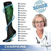 Calcetines deportivos largos de compresión para hombre y mujer, medias deportivas de 20-30mmHg para maratón, ciclismo, fútbol, ​​venas varicosas, cuidado del embarazo - details 10