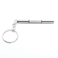 Kit de reparación de relojes de gafas de acero con llavero, herramientas de destornillador de precisión de mano portátiles - details 5