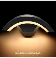 Lámpara de pared moderna para exteriores, luz impermeable IP65 con Sensor de movimiento PIR, para jardín, porche, Frente, cuerpo de lámpara de aluminio negro - details 15