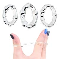 Leten 3 unids/set cuenta masculina retrasar la eyaculación anillo de erección de silicona duradero juguetes sexuales para hombres adultos juego 18+ - details 5