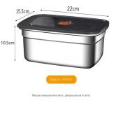 Fiambrera de acero inoxidable para acampar, caja Bento adecuada para microondas a prueba de fugas, caja de almacenamiento para refrigerador y congelador sellada de gran capacidad - details 15