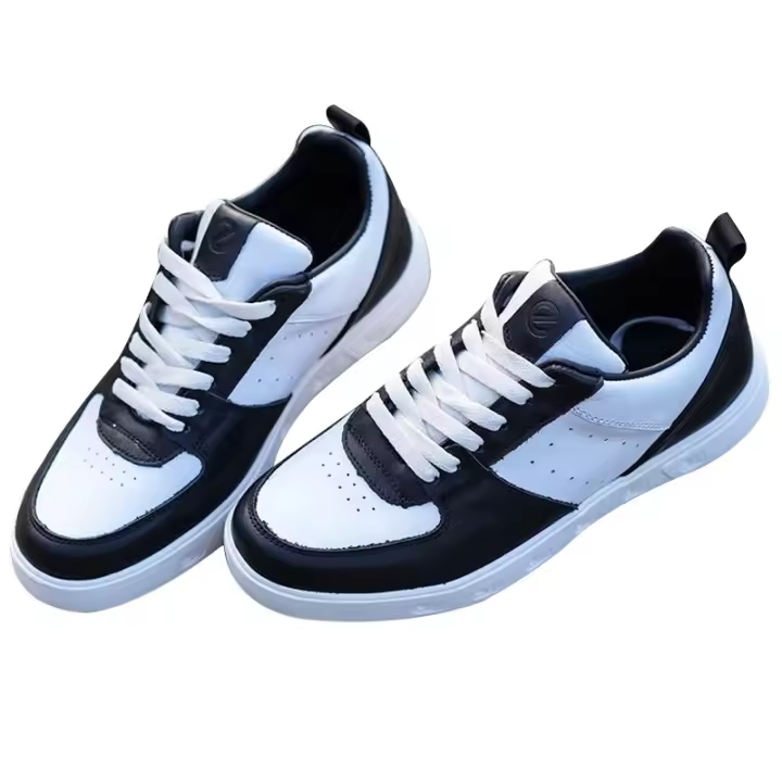 Zapatos de los hombres de la marca de moda primera capa de piel de vaca superficie de moda versátil de gama alta zapatos casuales de junta cómodos de suela suave zapatos de los hombres - 1