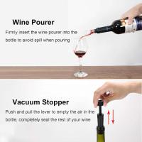 Abridor de Vino Eléctrico con Set de Cortador de Aluminio Vacío y Licuadora para Amantes del Vino para Cocina Fiesta Bar Boda Recargable - details 4