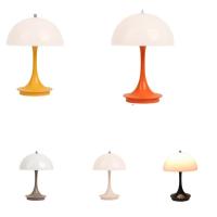Lámpara de mesa de setas recargable, 3 colores de atenuación, lámpara de escritorio de alta gama, luz decorativa atmosférica táctil para dormitorio y sala de estar - details 1